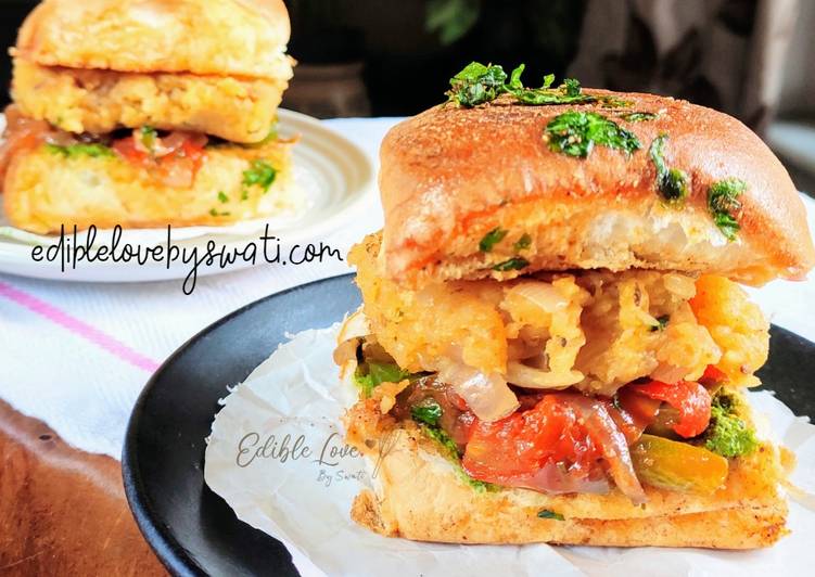 Recipe of Super Quick Homemade Desi Pav Bhaji sliders