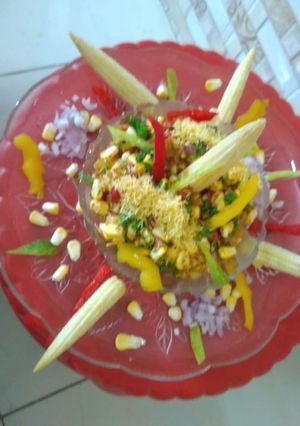 કોન ભેળ રેસીપી મુખ્ય ફોટો