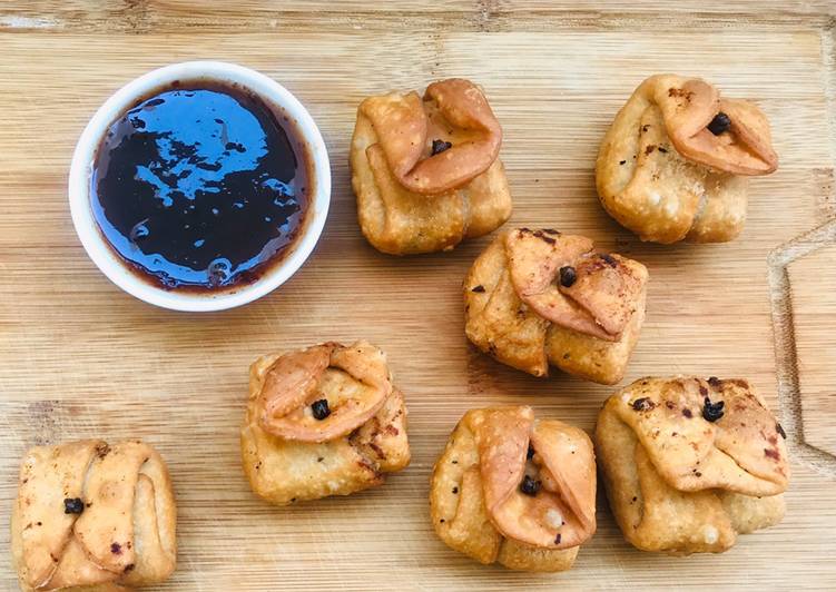 Easiest Way to Prepare Any-night-of-the-week Dum Qeema Samosa Parcels