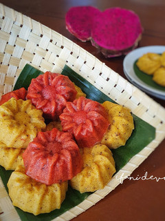 Foto resep 426. Bolu Kukus Buah Naga