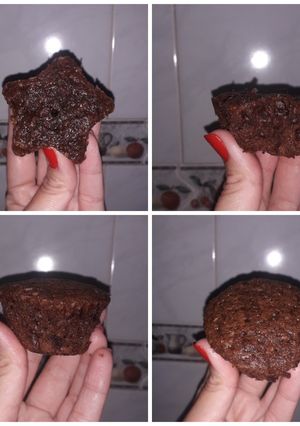 Una foto de Muffins de Zucchini y Cacao