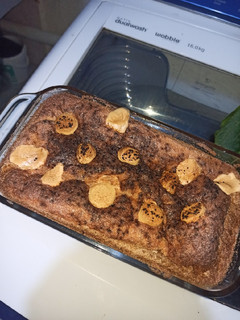 Una foto de Torta de café con banano fit (sin azúcar)