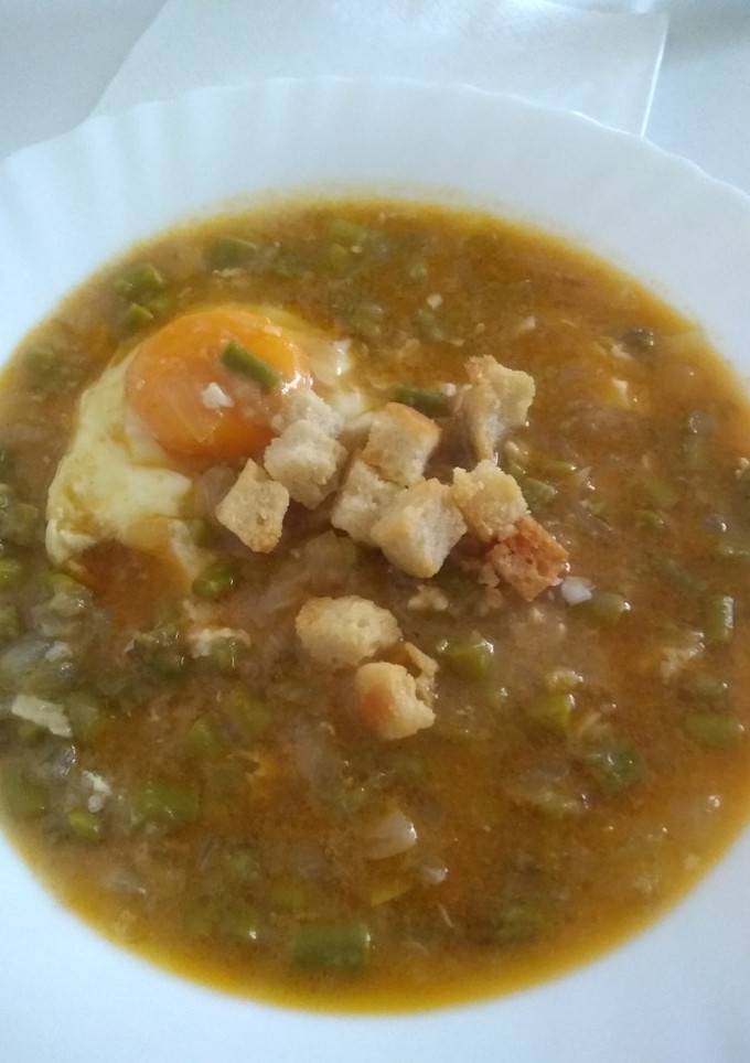 Una foto de Espárragos verdes en salsa