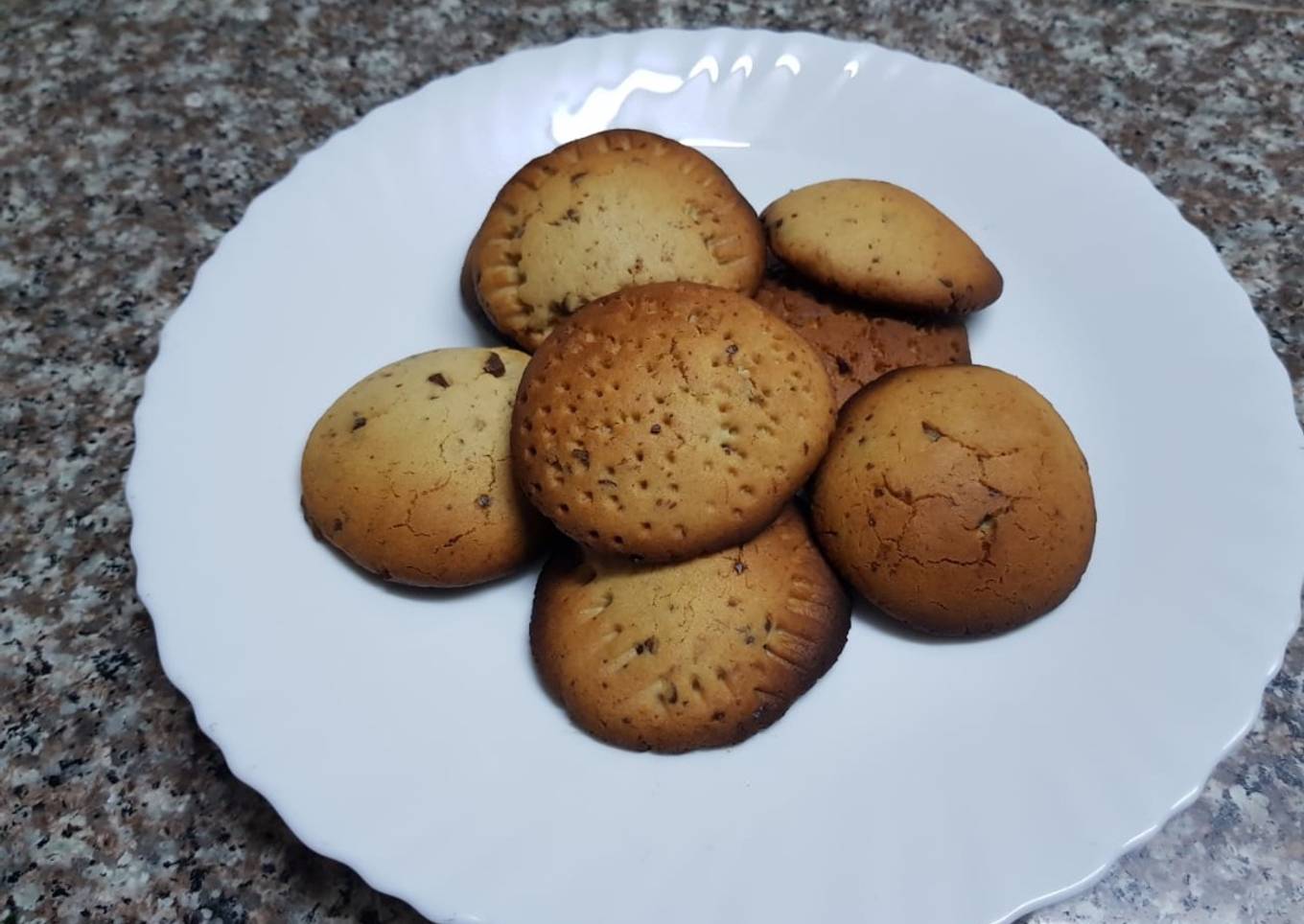 Orange, banana cookies