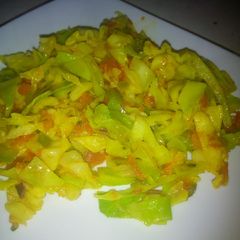 A picture of Tumeric stir fry vegetables #AuthorMarathon.