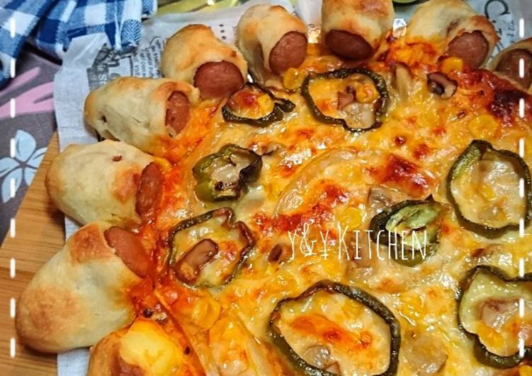 Bagaimana Menyiapkan Hot dog bites pizza yang Bisa Manjain Lidah