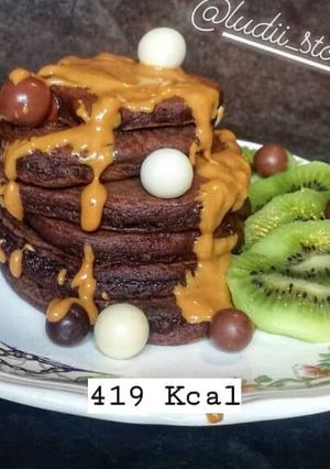 Une photo de Pancakes Chocolat  et patate douce