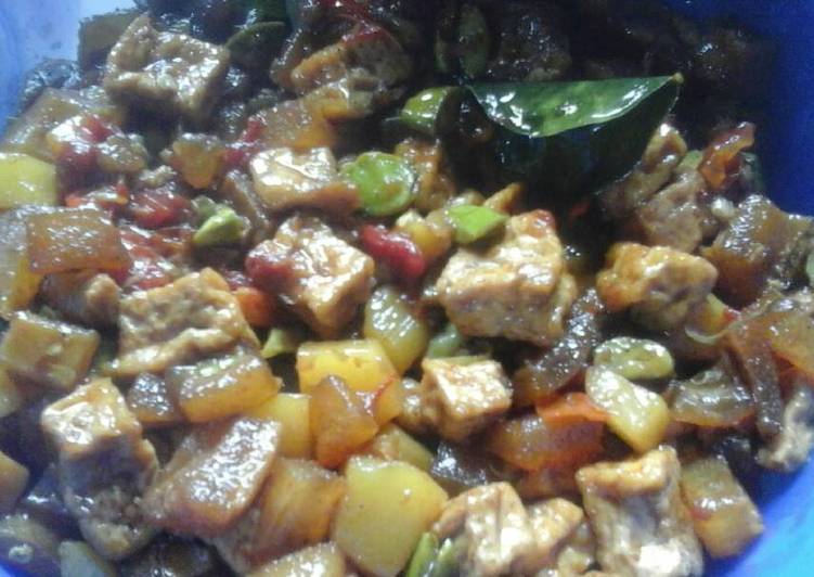 Oseng oseng cecek,tahu,kentang,pete