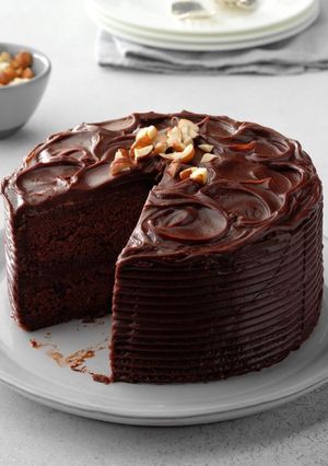 A picture of Hazelnut torte cake.