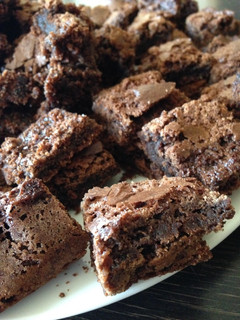 Una foto de Brownies caseros