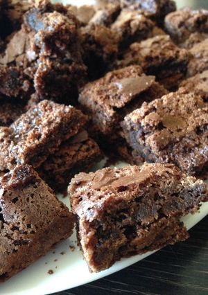Una foto de Brownies caseros