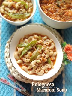 Foto resep 151. Bolognese Macaroni Soup