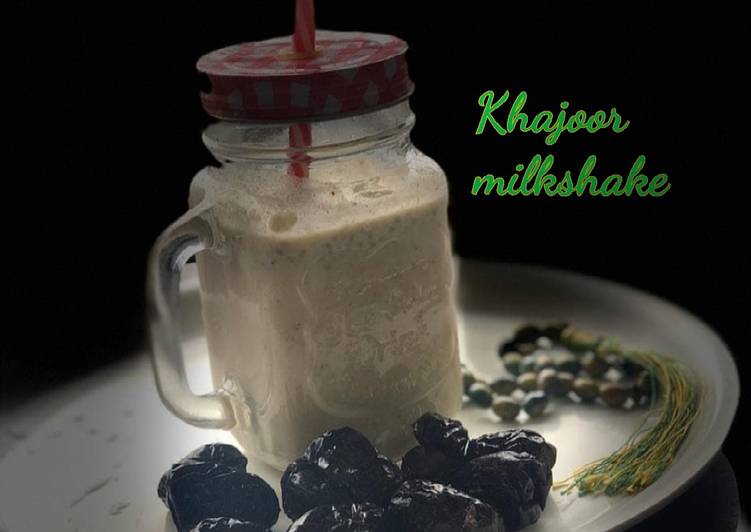 khajoor milkshake recipe main photo