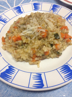 Una foto de Arroz cremoso con verduras