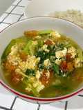 Caisim Kuah Telur ala mie kuah tektek