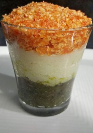 A picture of Tiranga Halwa.