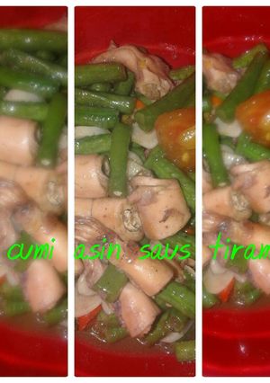 Foto resep Cumi asin saus tiram