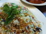 Gambar nasi hujan panas beras biasa