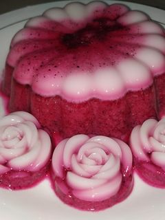 Foto resep Puding buah naga