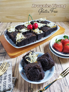 Foto resep Brownies Pisang Gluten Free