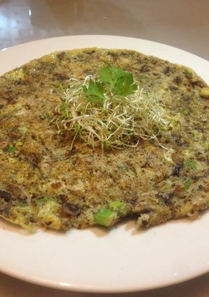 Una foto de Tortilla de champiñones