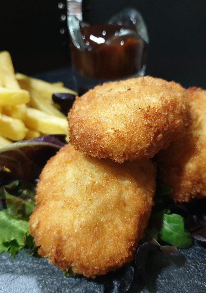Una foto de Nuggets de pollo caseros