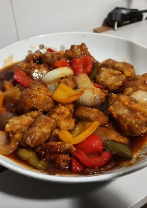 Una foto de Cerdo agridulce