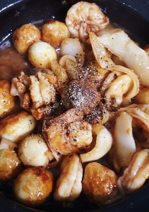 Hình của món Tôm kho nước dừa.