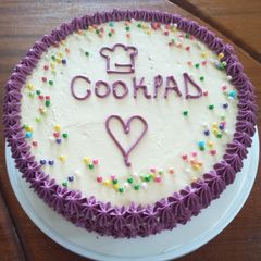 A picture of Cookpad Vanila Sponge Cake.