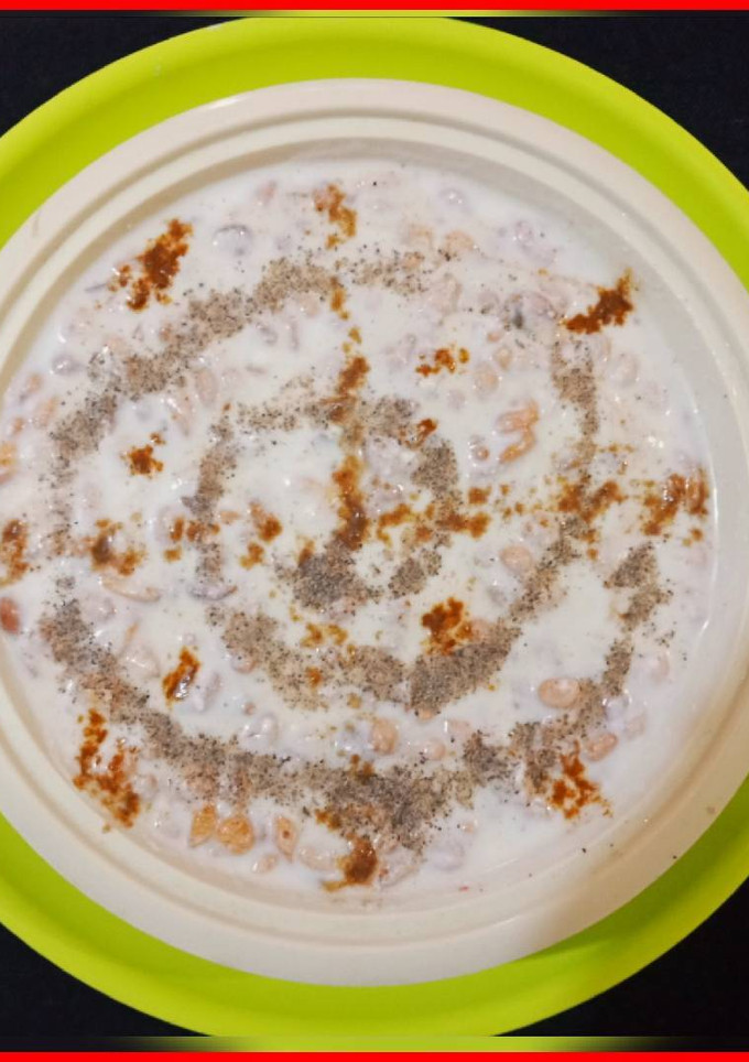 A picture of Danhi Boondi Raita.