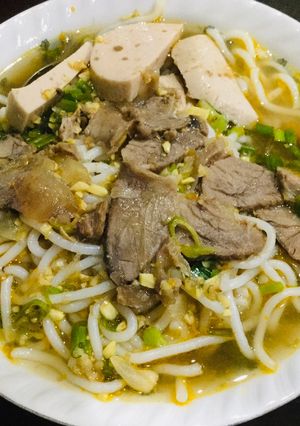 Hình của món Bún bò huế.