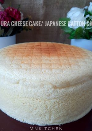 Foto resep Ogura Cheese Cake / Japanese Catton Cake⭐