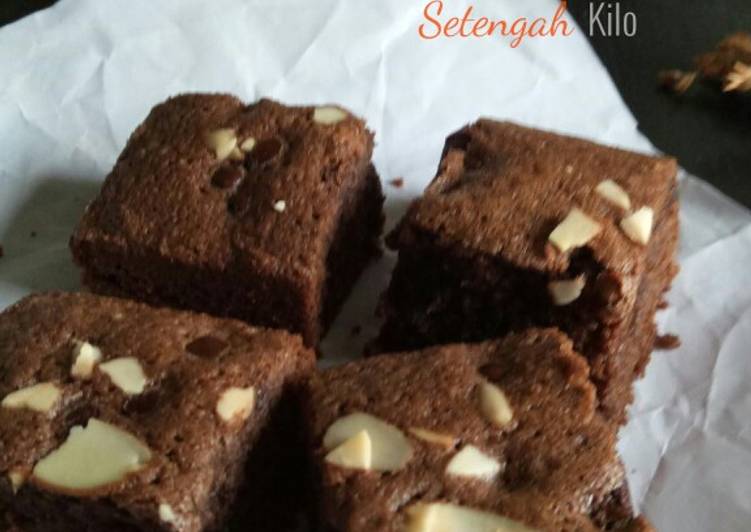 Resep masakan Brownies Setengah Kilo NCC | Cara Buat Brownies Setengah Kilo NCC Yang Bikin Ngiler