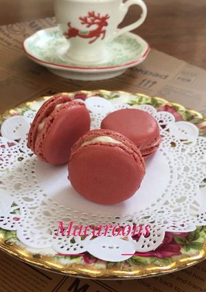 Foto resep Macaron - Red Velvet ft Tiramisu