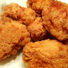 A picture of Homemade crispy KFC style chicken popcorn😍.