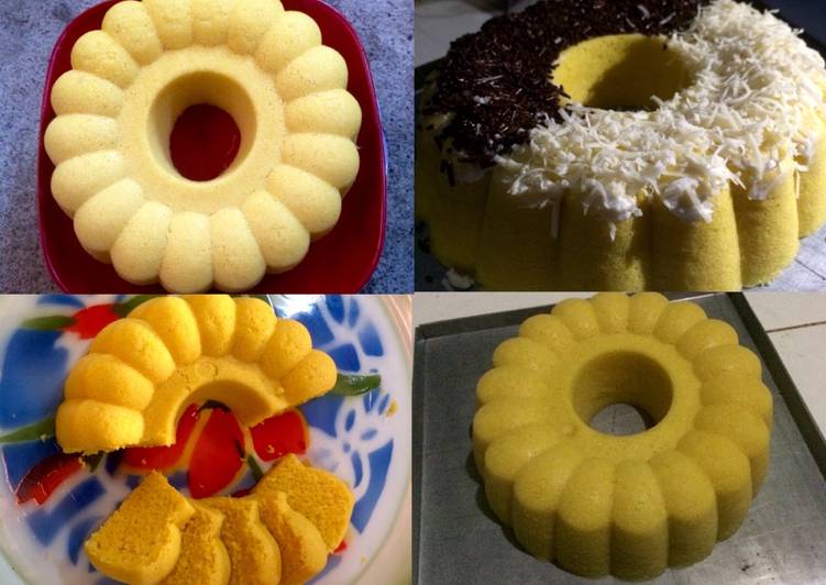 Proses Menyiapkan Bolu kukus jagung manis 😋 yang enak