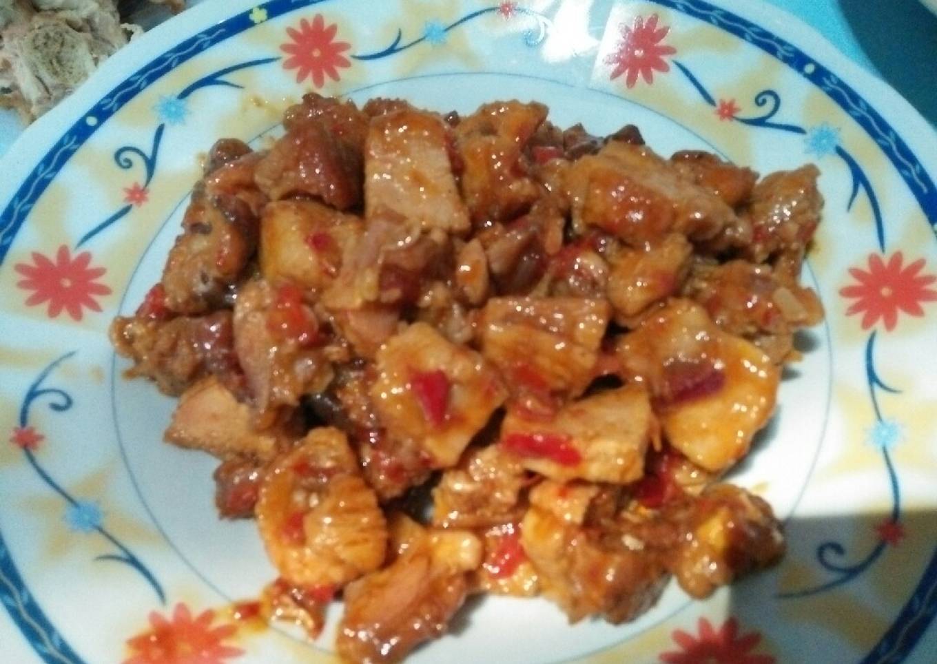Bebek pedas asam manis