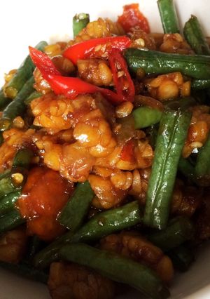 Foto resep Tumis Tempe Kacang Panjang