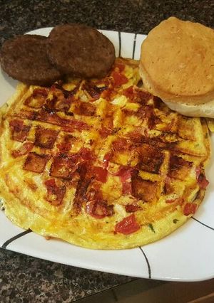 A picture of wallfle omelette .