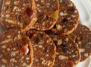 O poză a rețetei Salam de biscuiți cu nutella și rahat.
