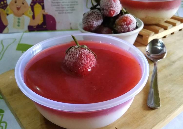 Cara buat Strawberry Dessert Box  Sederhana