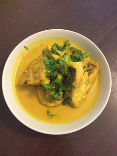A picture of Coconut milk fish.