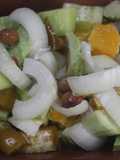 Ensalada de pepino, naranja y aguacate
