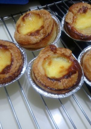 A picture of Easy Puff Pastry Egg Tarts.