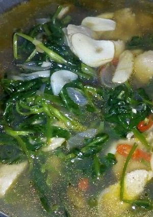 Foto resep Ca kangkung bakso kuah