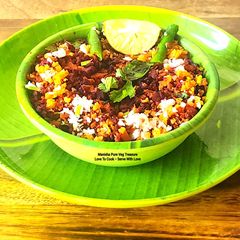 A picture of Carrot Beetroot Coconut Thoran Onam Sadya Thoran - Kerala Style - CBC Thoran.