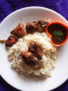 জিরা রাইস ও চিকেন কাবাব(jeera rice and Chicken kabab recipe in Bengali) রেসিপির প্রধান ছবি