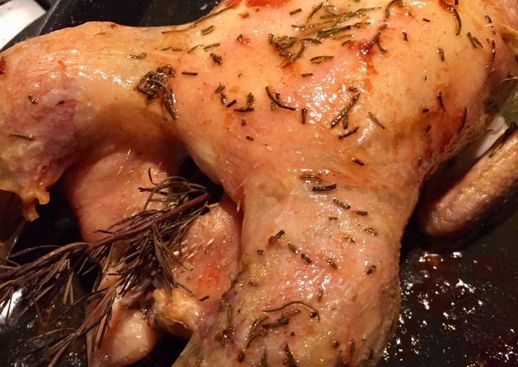 Simple Way to Prepare Favorite Rosemary Roast Chicken 🍗 🌿
