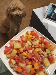Una foto de Papas con zanahoria y atún