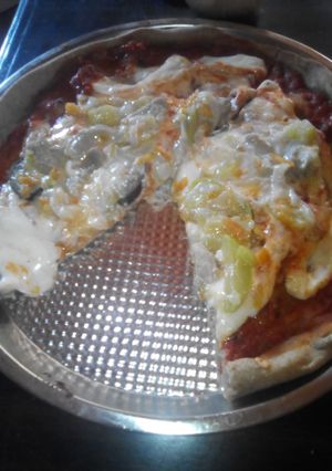 Una foto de Pizza de harina de avena ei integral